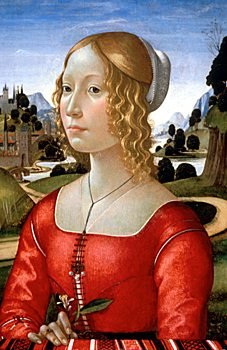Retrato de dama, por Ghirlandaio