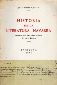 Historia de la Literatura Navarra, de José María Corella