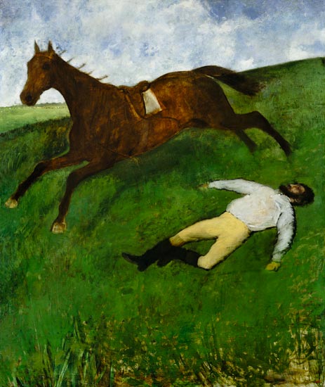 Edgar Degas, El jinete caído.